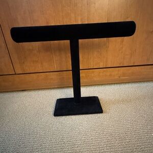 Black Velvet Jewelry Organizer Stand